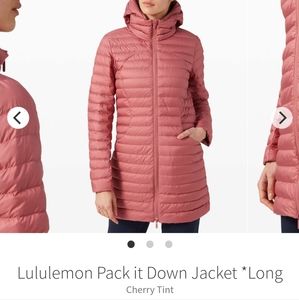 Lululemon Pack It Down Long Jacket